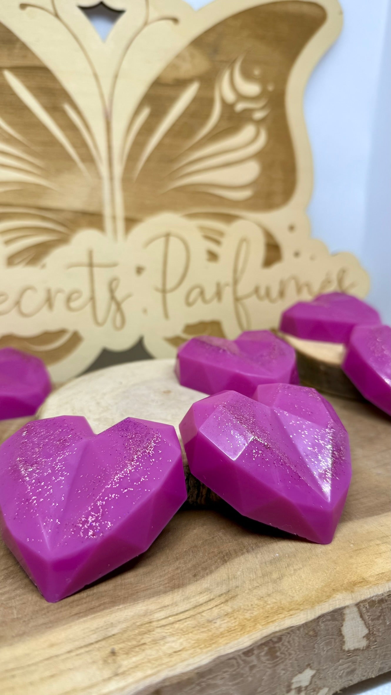 Fondant Coeur Diamant • 40gr • Bois de rose