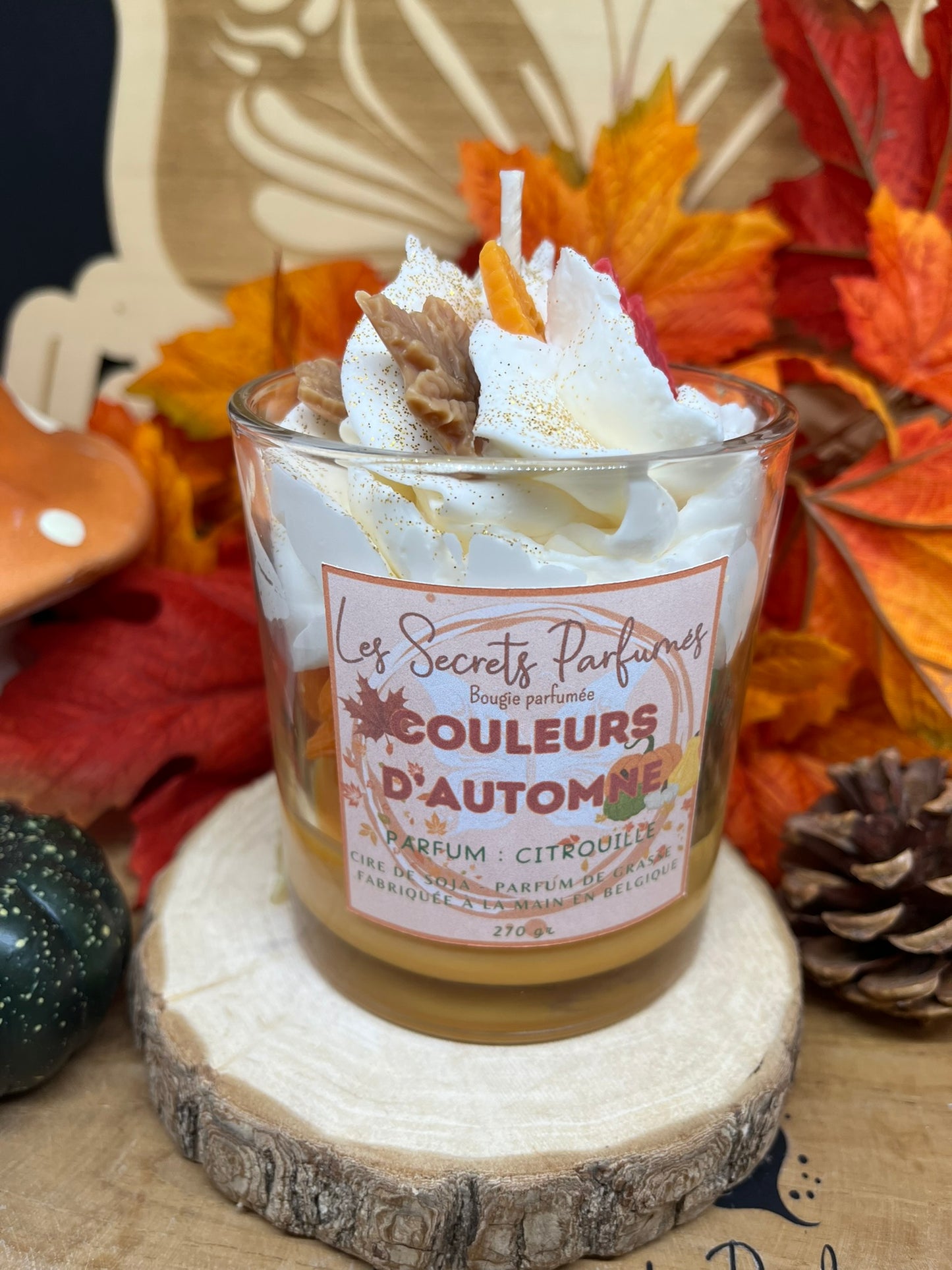 Bougie gourmande • Couleurs d'automne