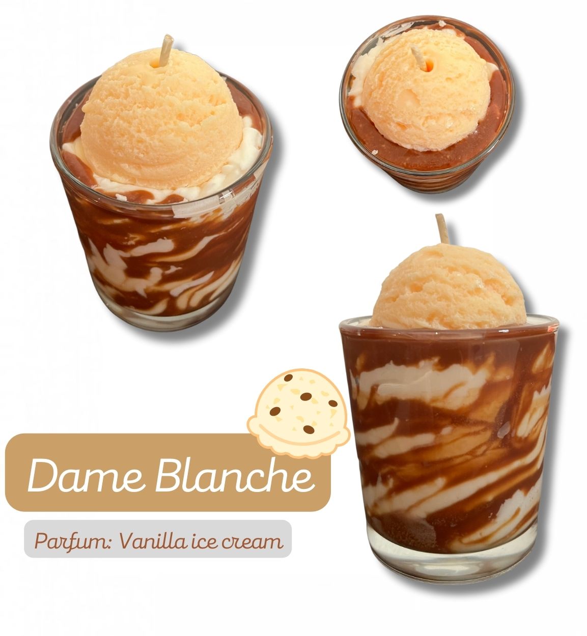 Bougie gourmande • Dame Blanche