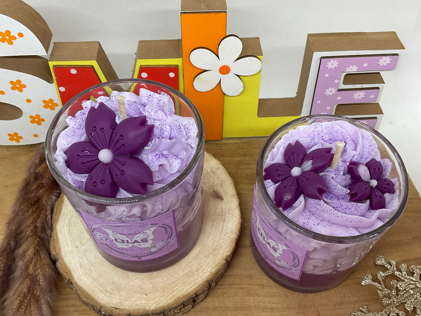 Bougie gourmande • Lilas