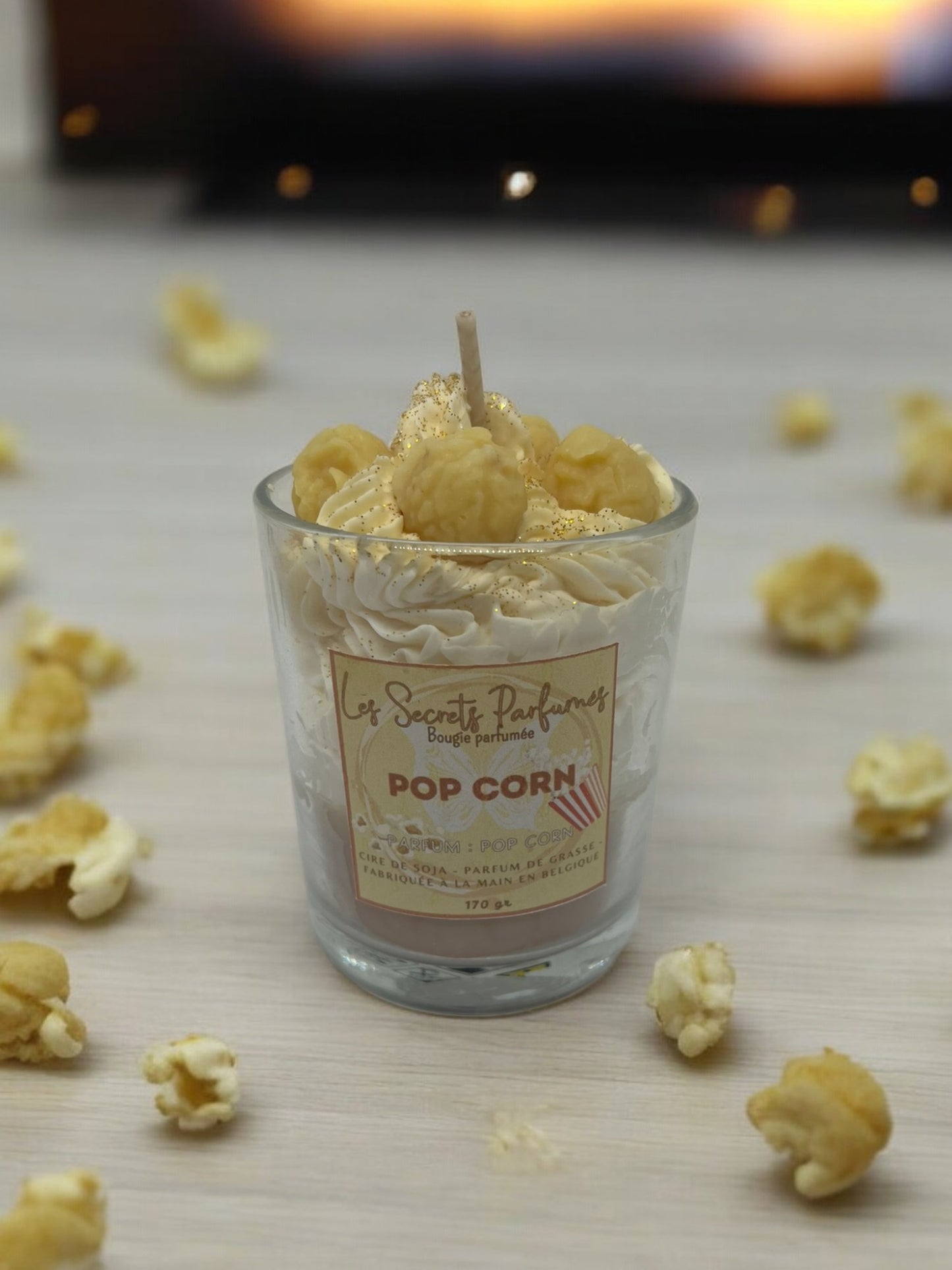 Bougie gourmande • Pop Corn