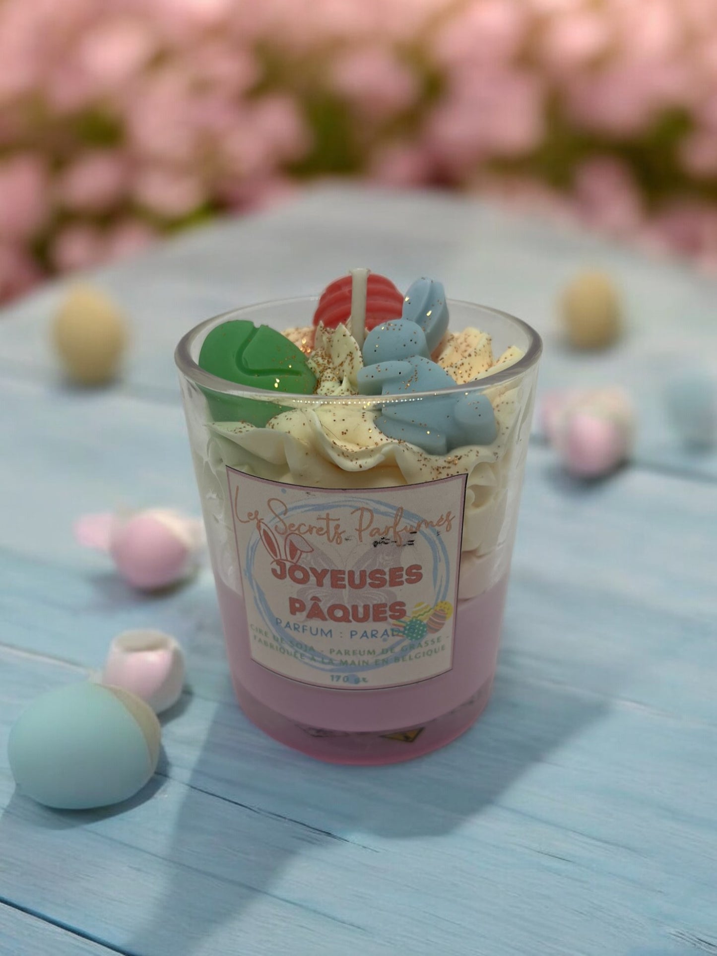Bougie gourmande • Joyeuses Pâques!