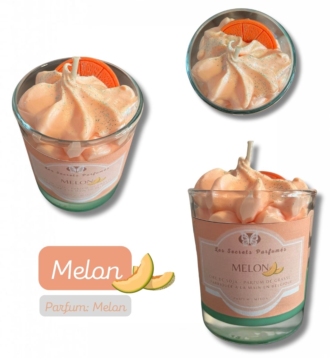 Bougie gourmande • Melon