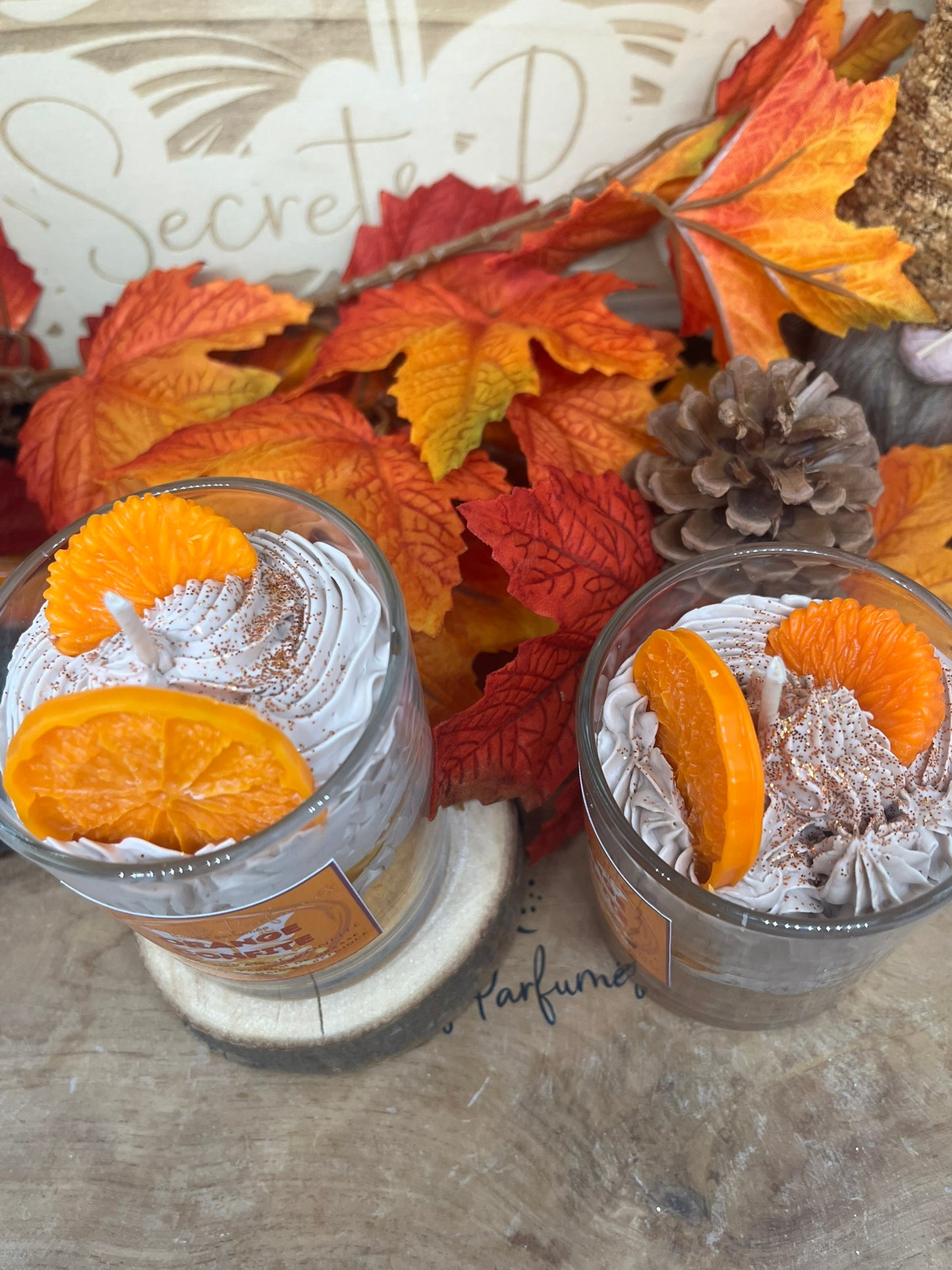Bougie gourmande • Orange confite