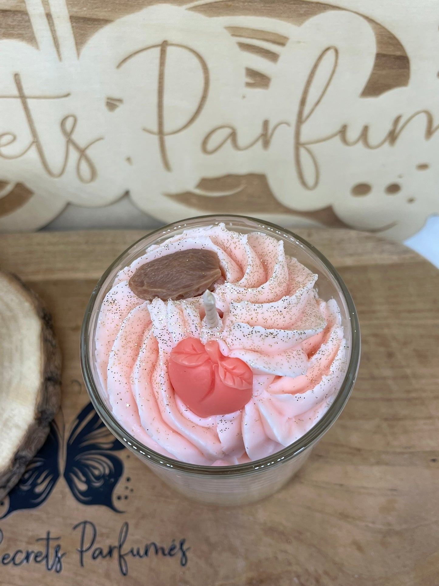 Bougie gourmande • Pêche
