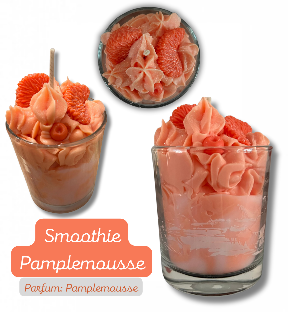 Bougie gourmande • Smoothie Pamplemousse
